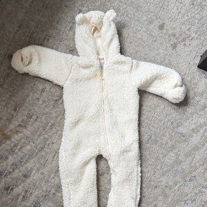The Children's Place Cream Sherpa Footie